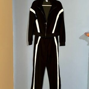Black and White Women's Track Suit